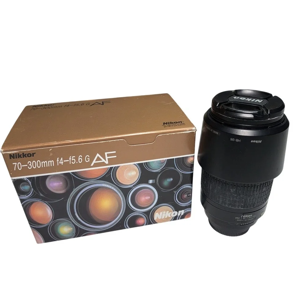 Nikon AF Nikkor 70-300mm f/4-5.6G F Mount Lens Box Hood Parts Repair